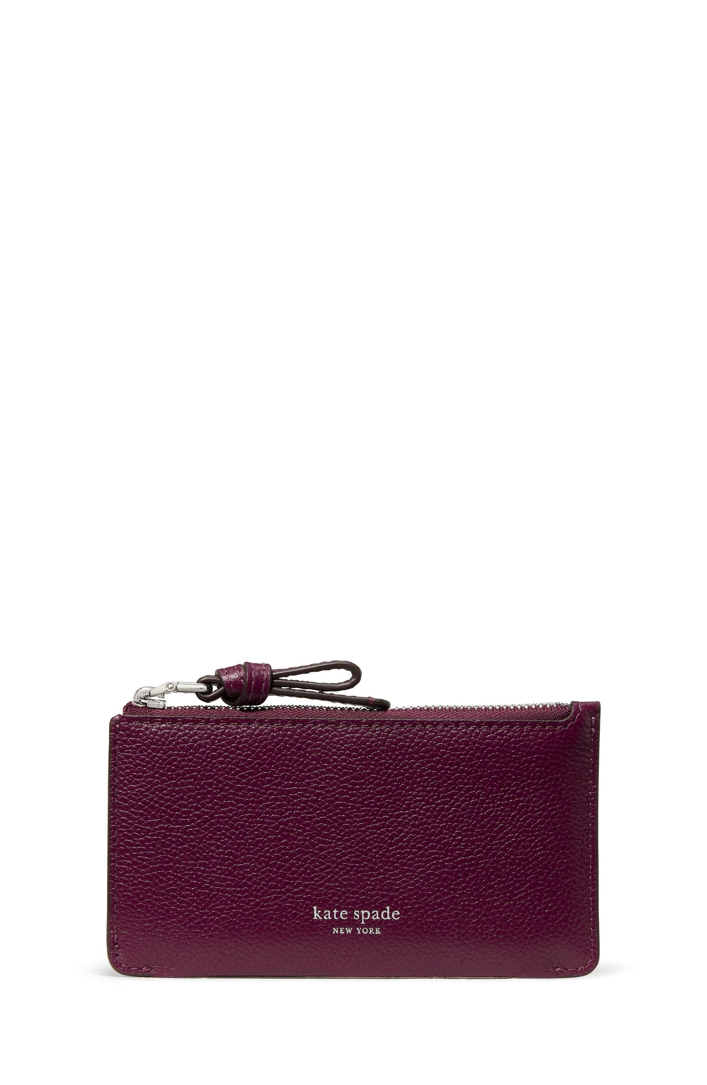 KN335-Loop East West Zip Card Case-Purple Agate