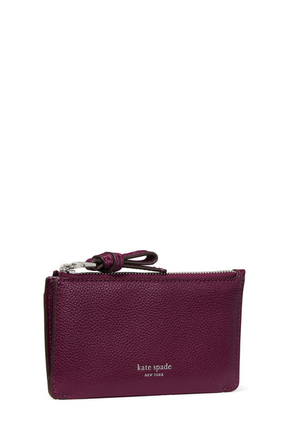 KN335-Loop East West Zip Card Case-Purple Agate