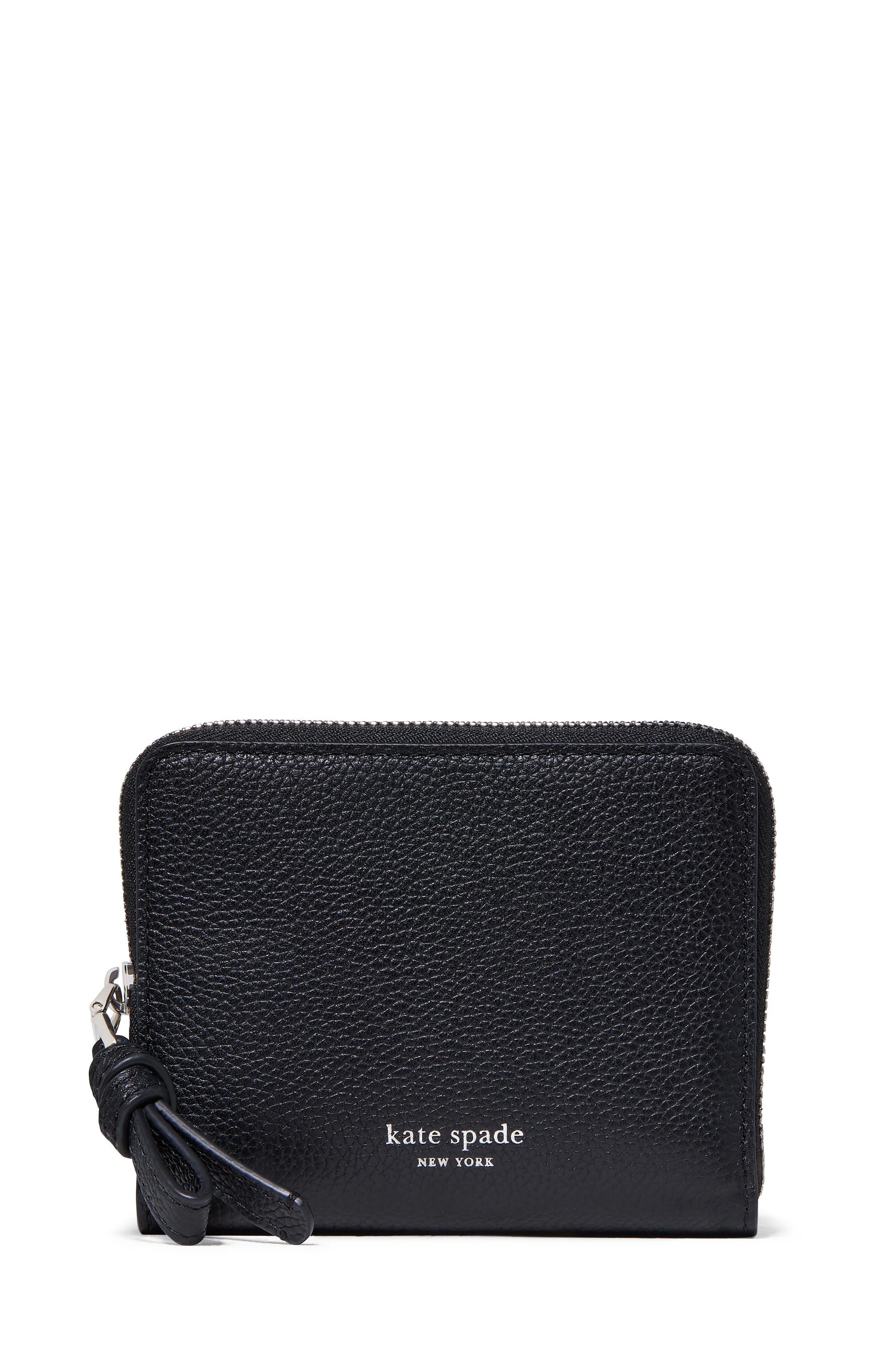 KN336-Loop Zip Around Wallet-Black