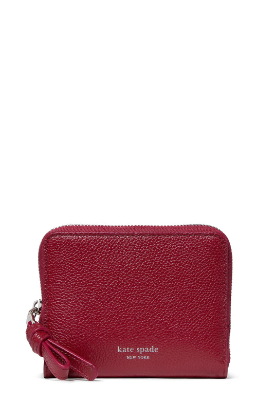 KN336-Loop Zip Around Wallet-Red Jam
