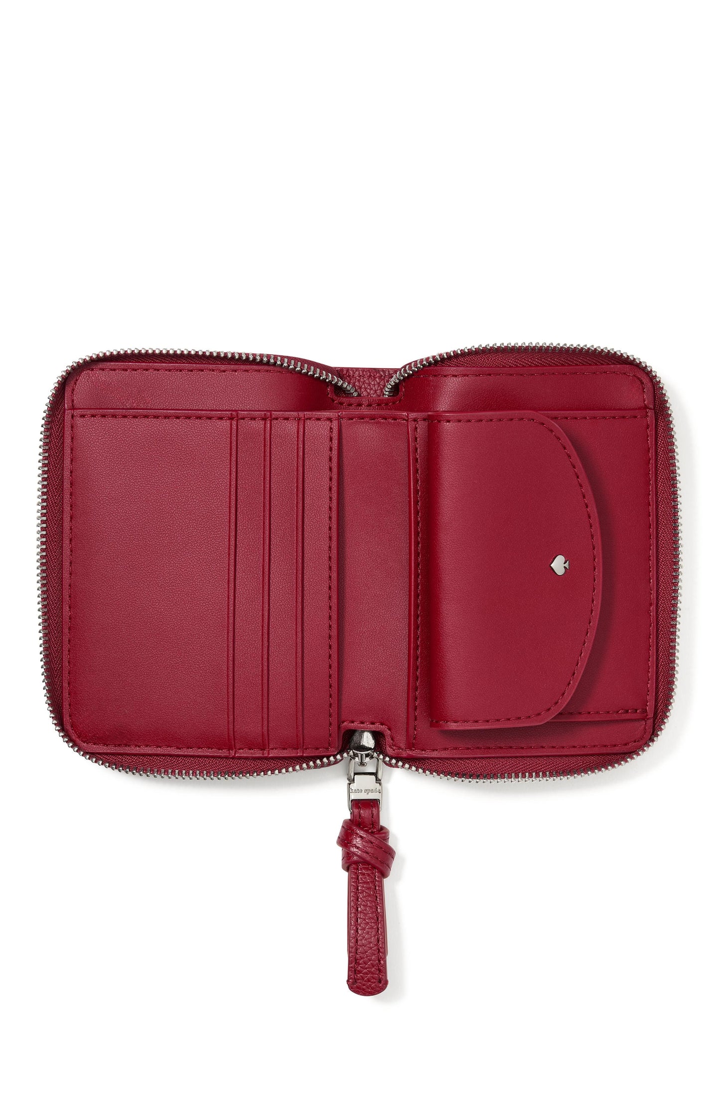 KN336-Loop Zip Around Wallet-Red Jam