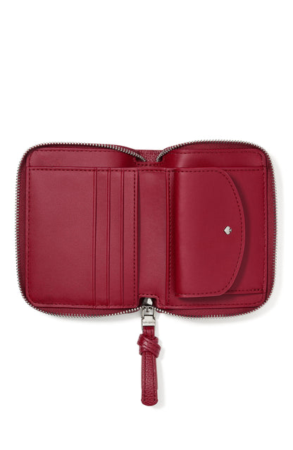 KN336-Loop Zip Around Wallet-Red Jam