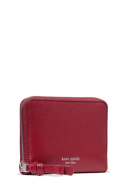 KN336-Loop Zip Around Wallet-Red Jam