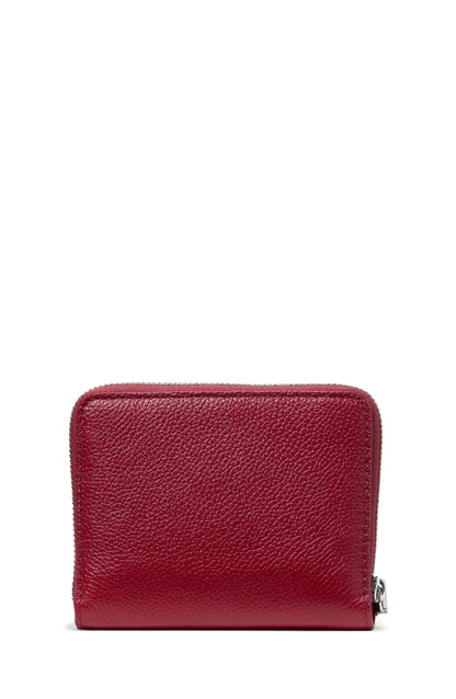KN336-Loop Zip Around Wallet-Red Jam