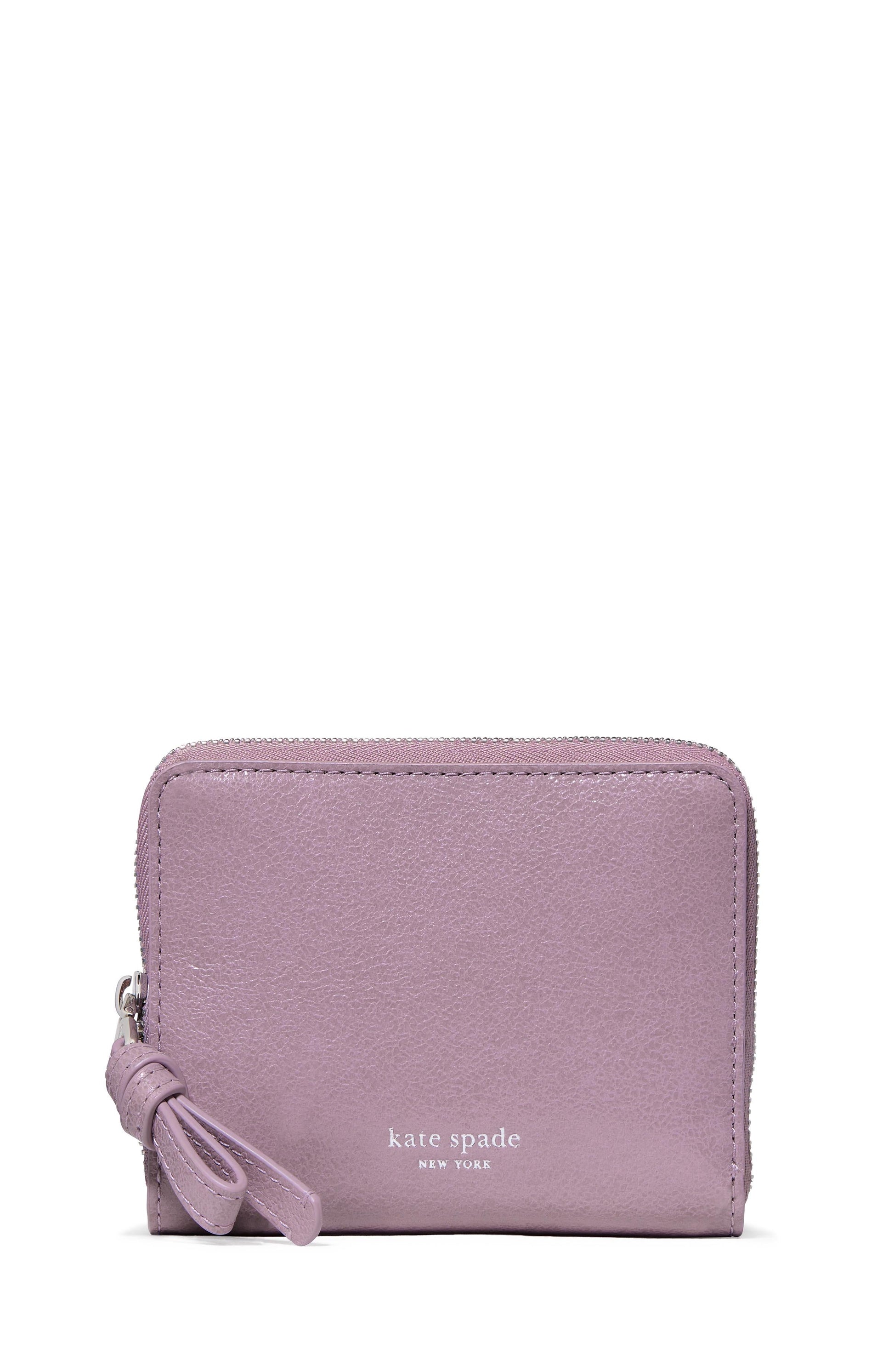 KN337-Loop Glazed Zip Around Wallet-Market Purple