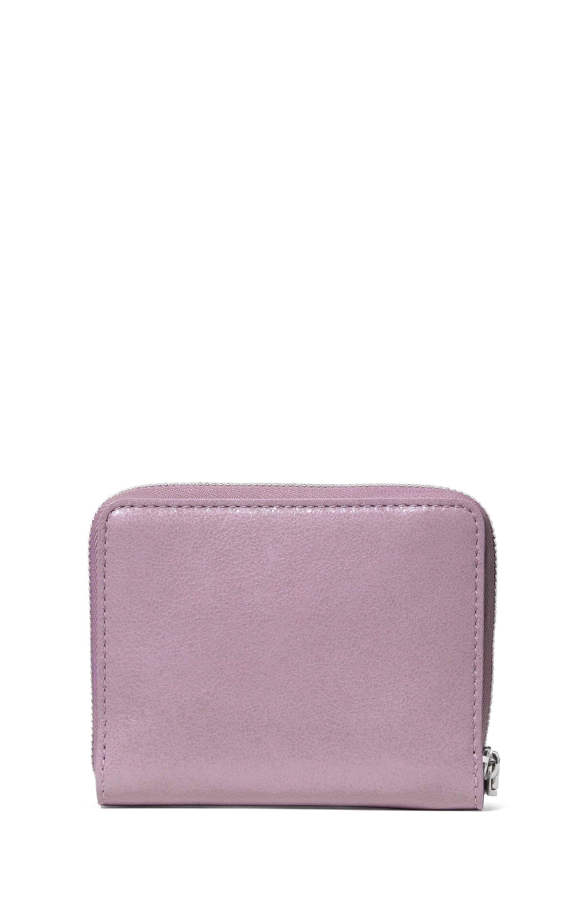 KN337-Loop Glazed Zip Around Wallet-Market Purple