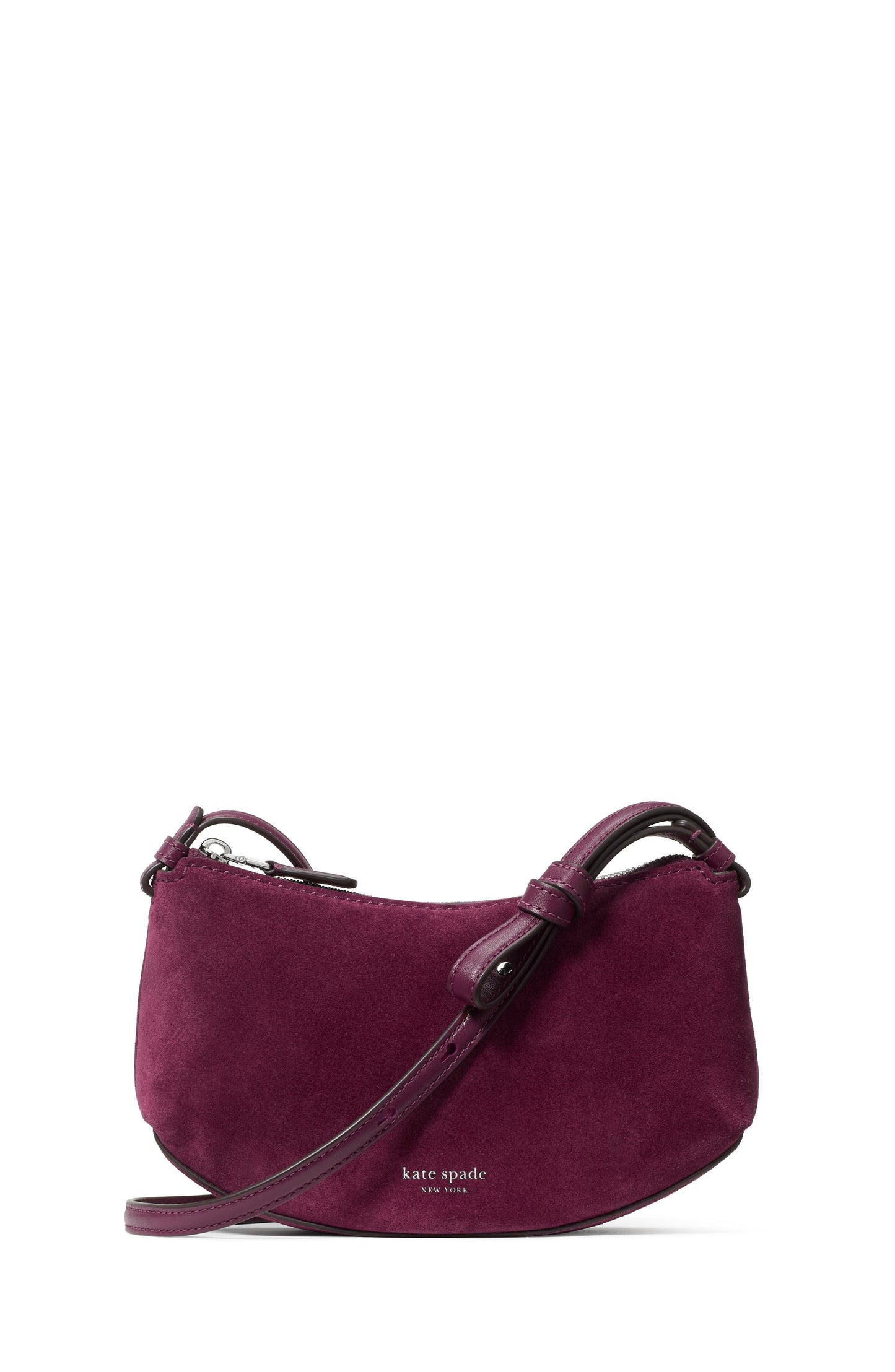 KN343-Loop Suede Crossbody-Purple Agate