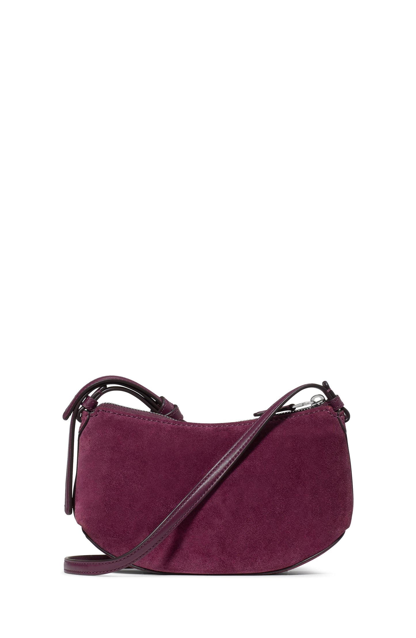 KN343-Loop Suede Crossbody-Purple Agate