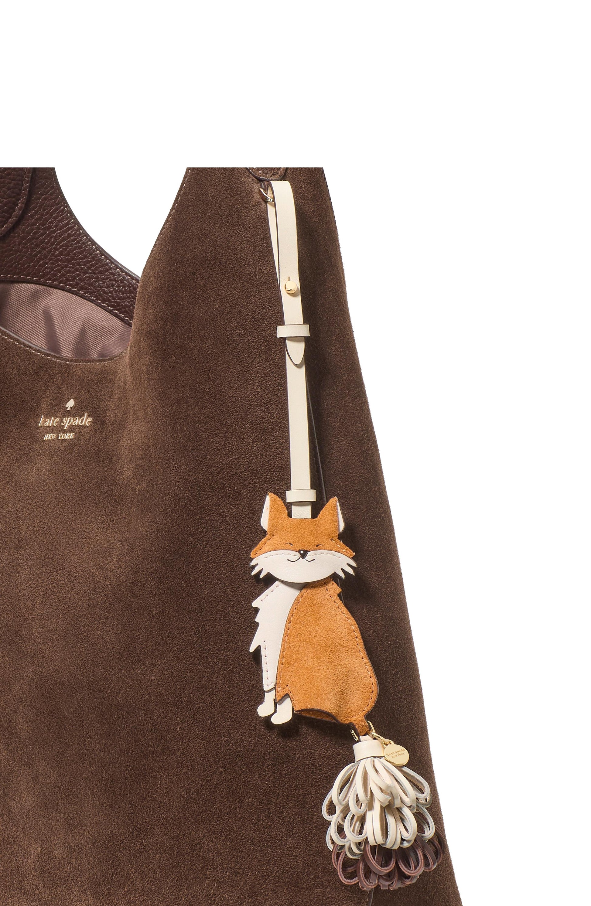 KN373-Critters Ginger Fox Bag Charm-Biscotti Multi