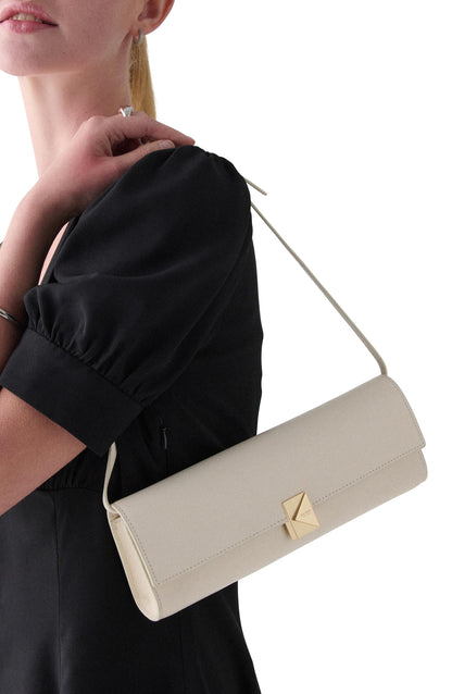 KN378-Deco Soft Mini Shoulder-Cashew Milk
