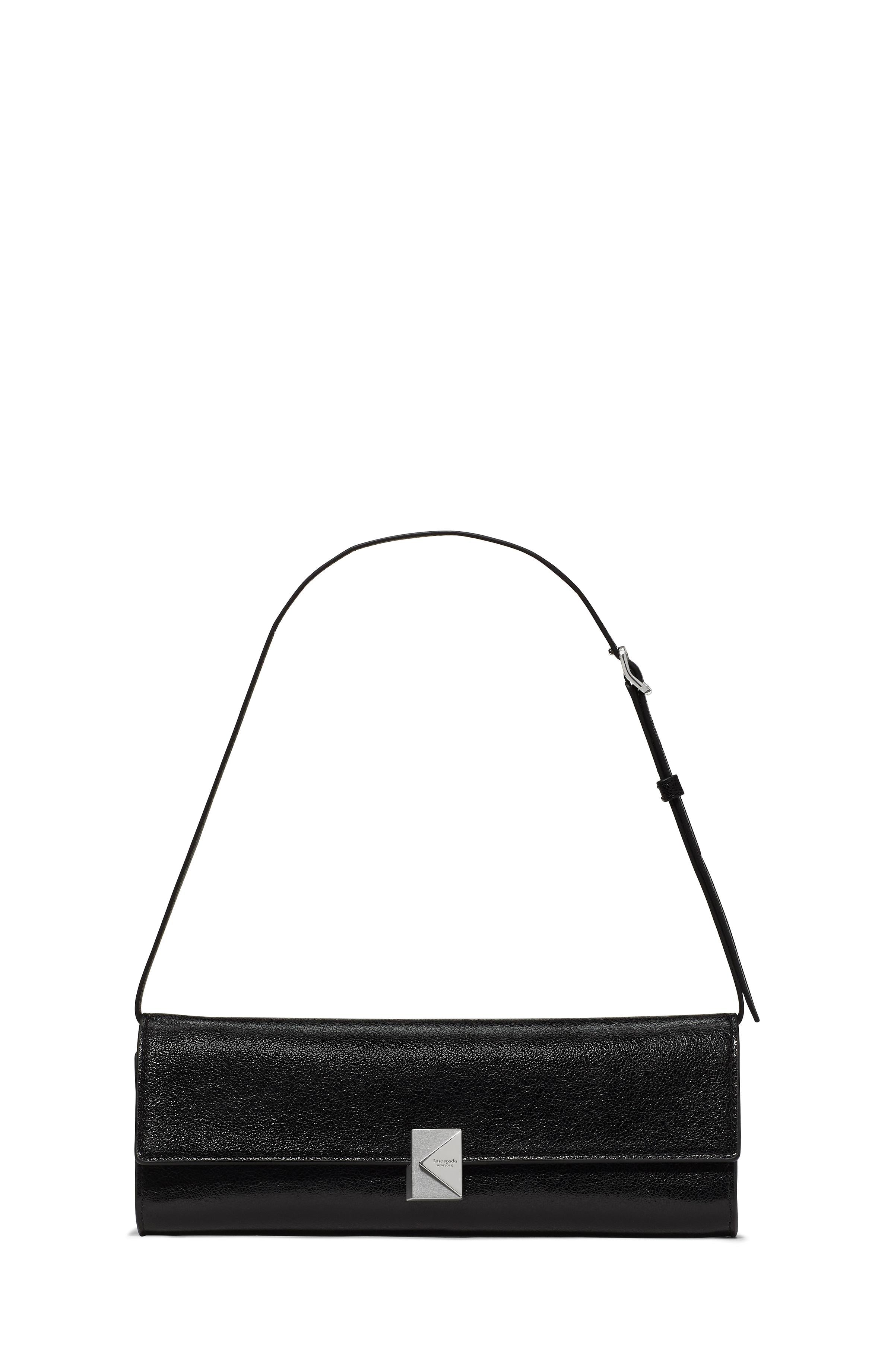 KN379-Deco Glazed Soft Mini Shoulder-Black
