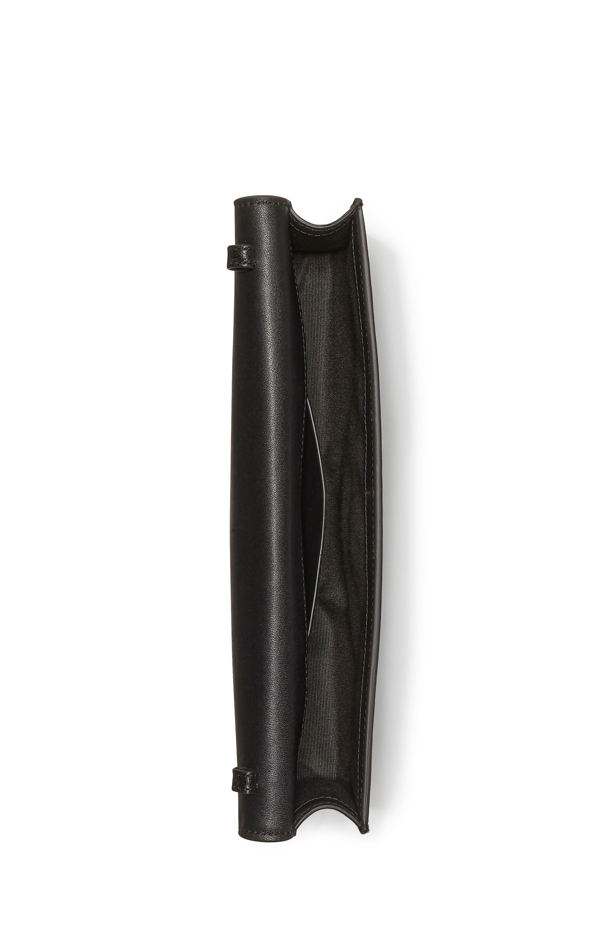 KN379-Deco Glazed Soft Mini Shoulder-Black