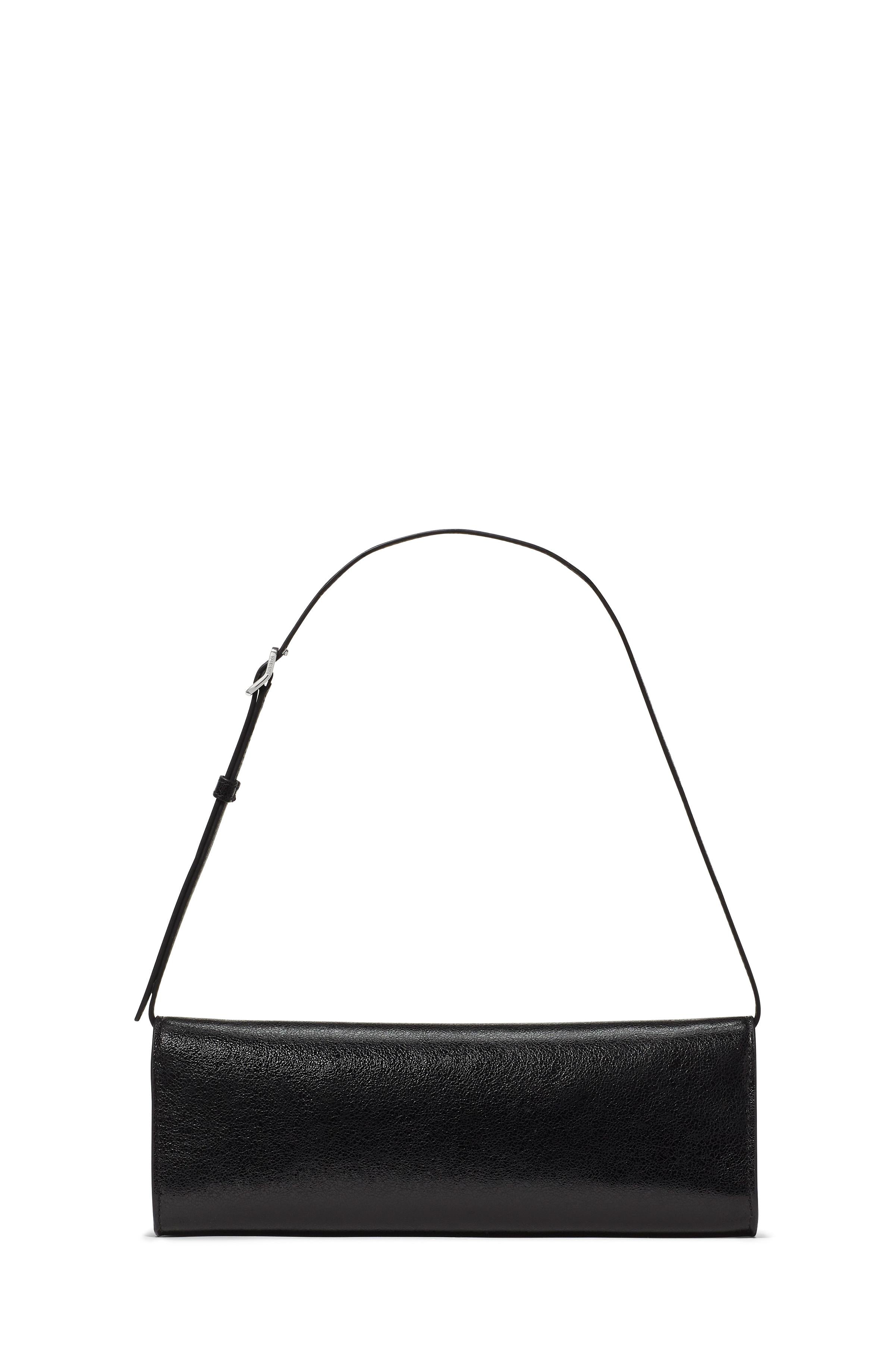 KN379-Deco Glazed Soft Mini Shoulder-Black