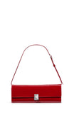 KN380-Deco Patent Soft Mini Shoulder-Dark Scarlet
