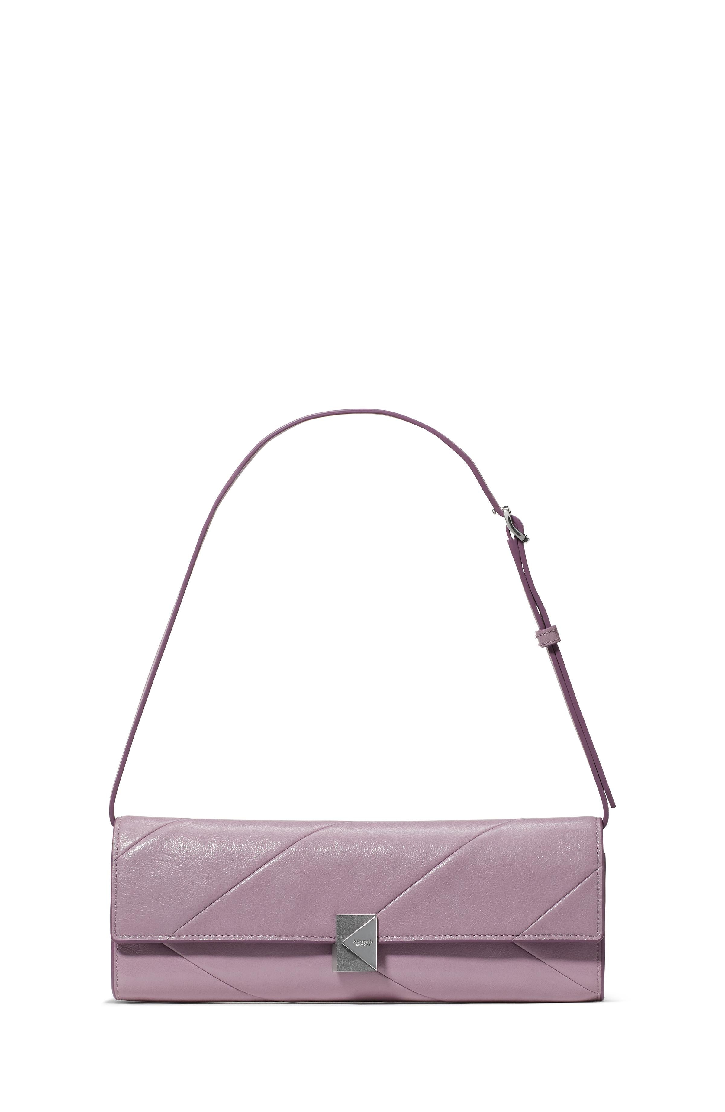 KN414-Deco Pieced Glazed Soft Mini Shoulder-Market Purple