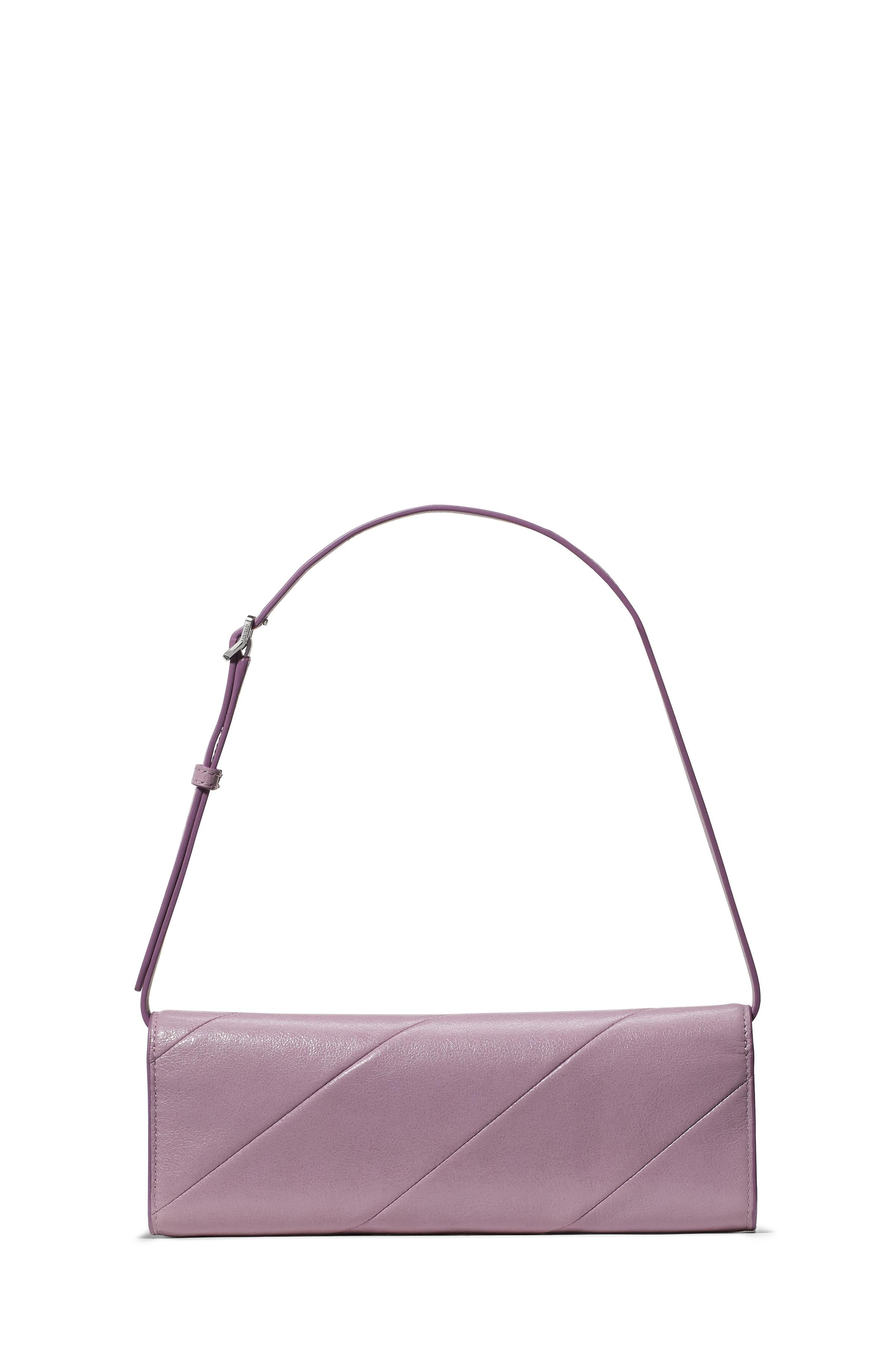 KN414-Deco Pieced Glazed Soft Mini Shoulder-Market Purple