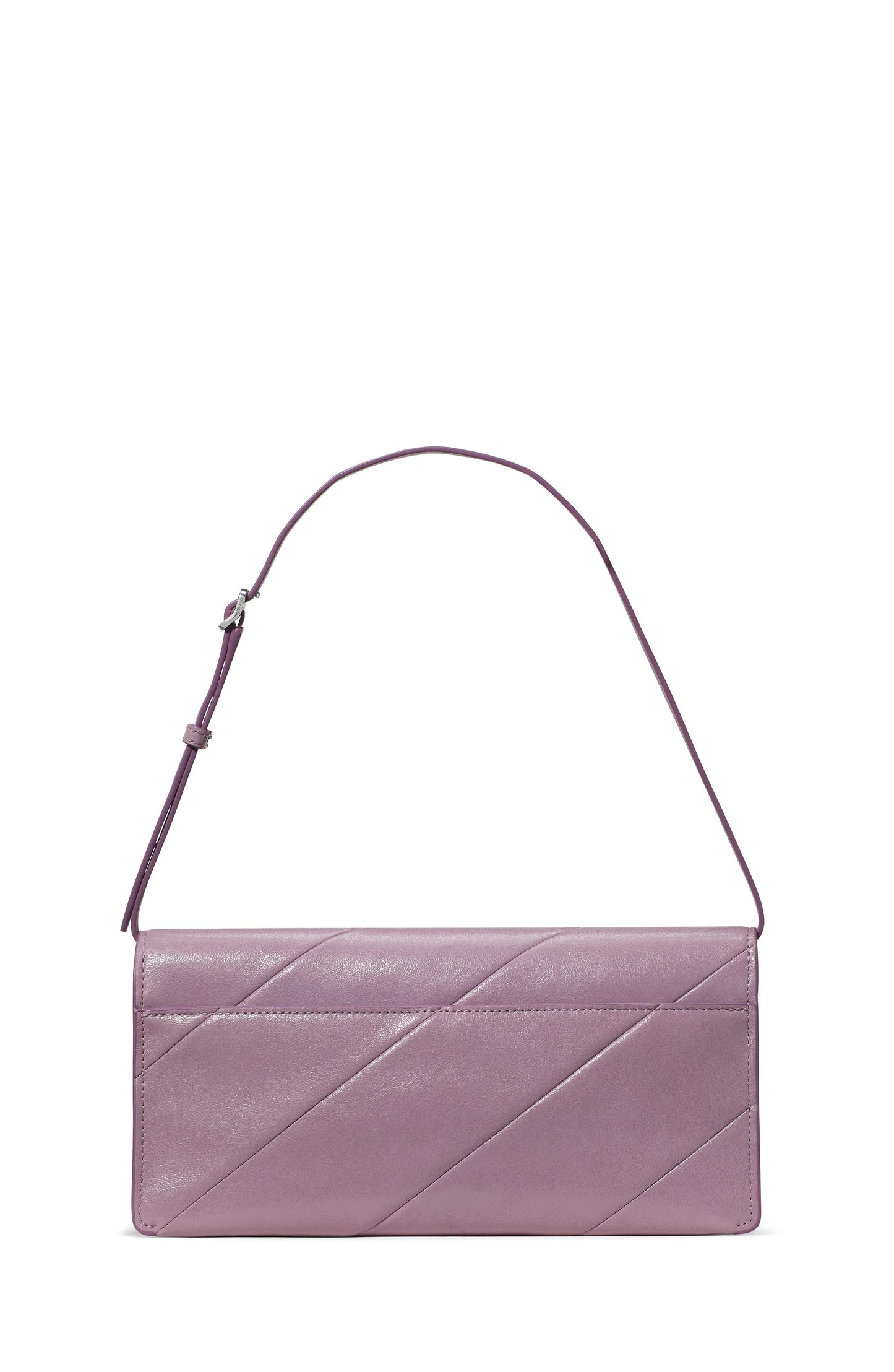 KN416-Deco Glazed Leather Soft Shoulder Bag-Market Purple