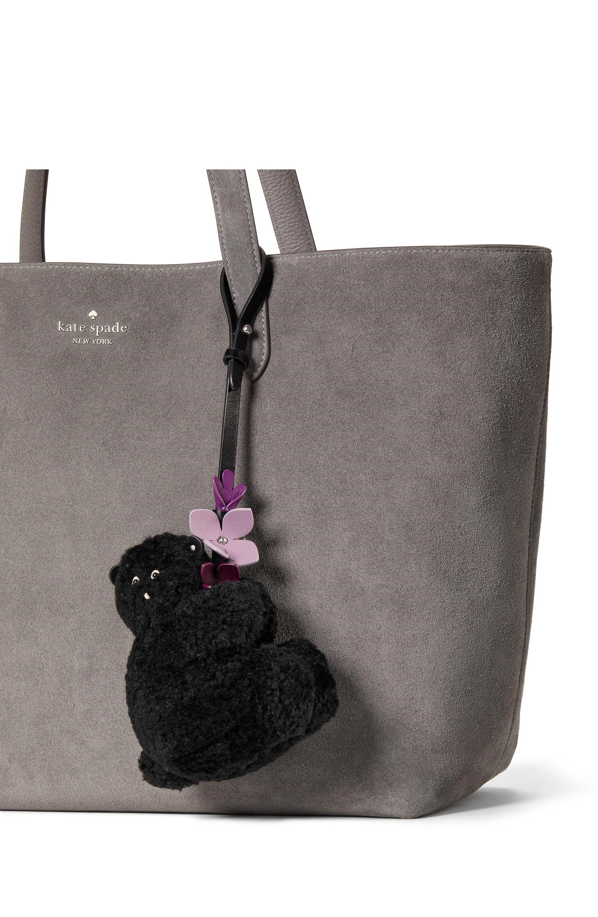KN418-Critters Penelope Bear Bag Charm-Black