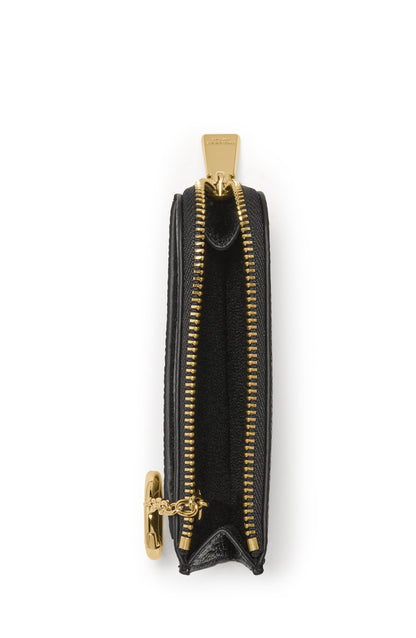 KN424-Mini Zip Card Case-Black