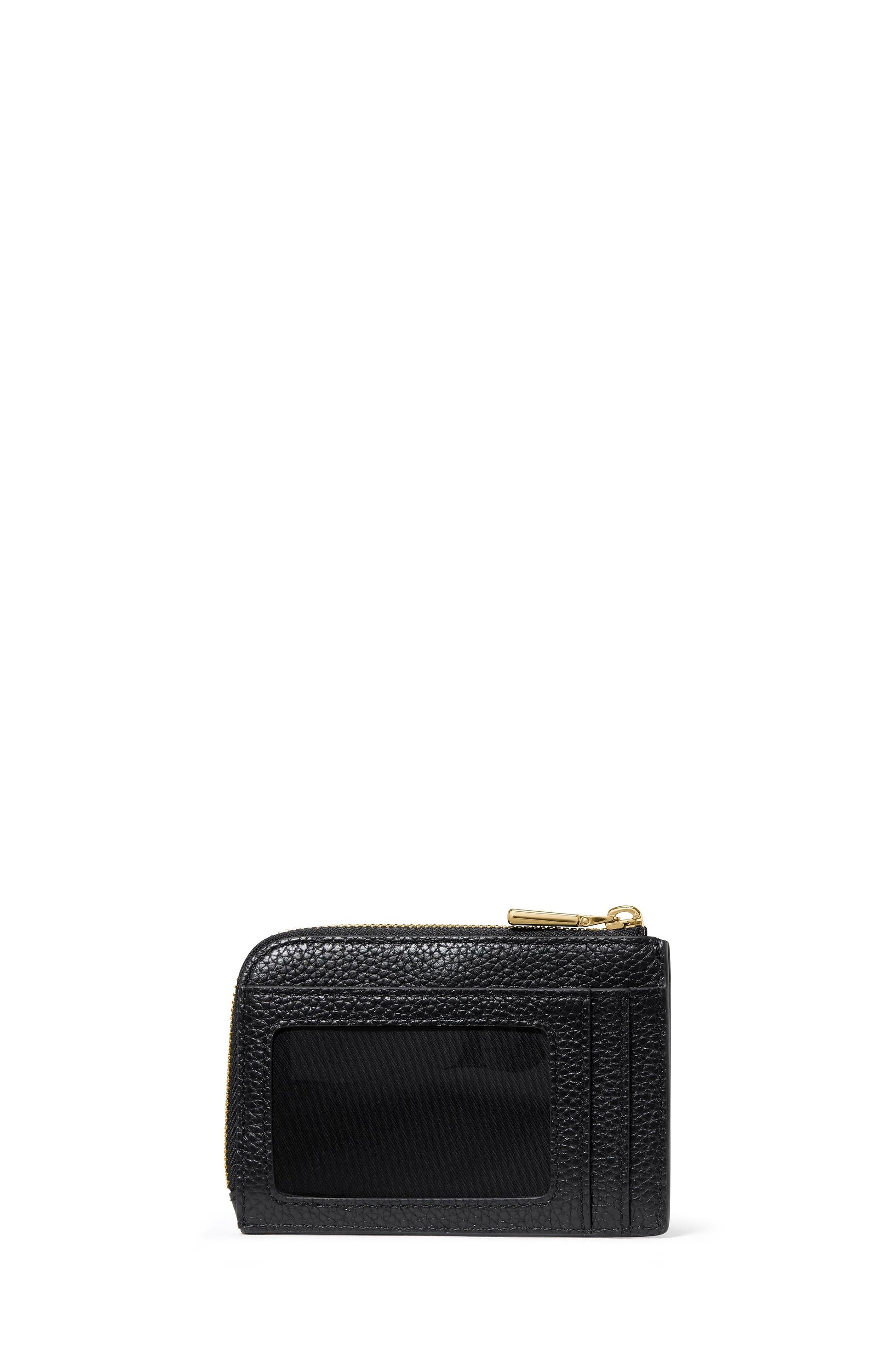 KN424-Mini Zip Card Case-Black