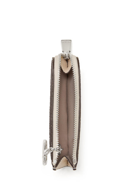 KN424-Mini Zip Card Case-Cashew Milk