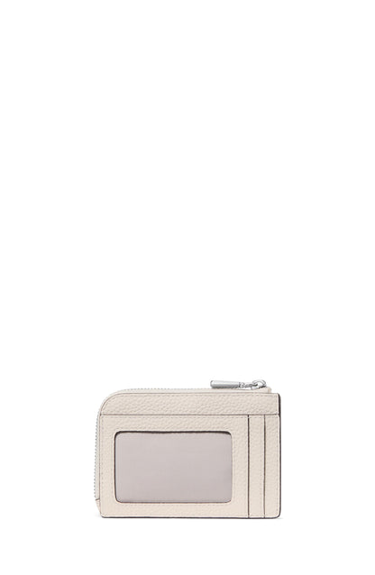 KN424-Mini Zip Card Case-Cashew Milk
