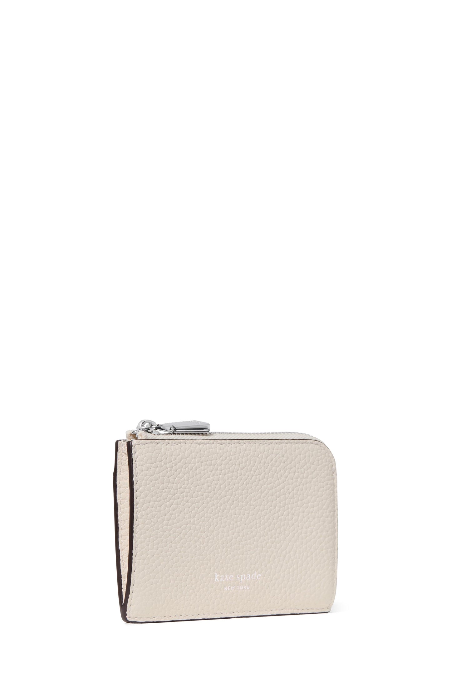 KN424-Mini Zip Card Case-Cashew Milk