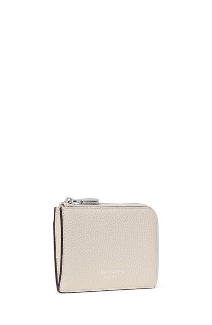 KN424-Mini Zip Card Case-Cashew Milk