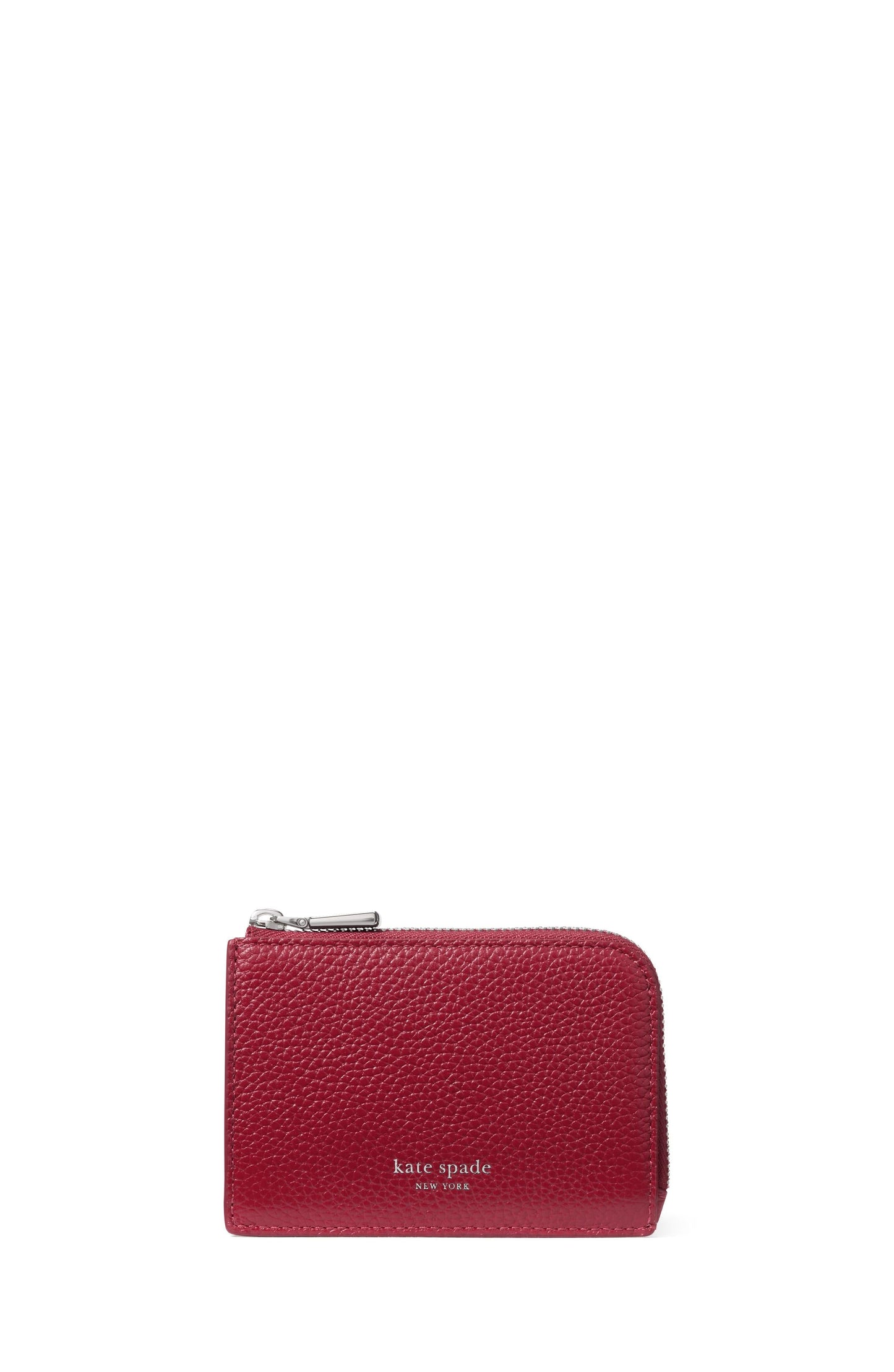 KN424-Mini Zip Card Case-Red Jam