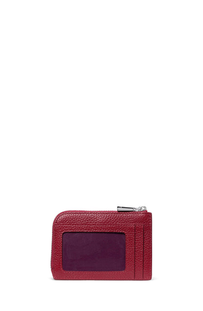 KN424-Mini Zip Card Case-Red Jam