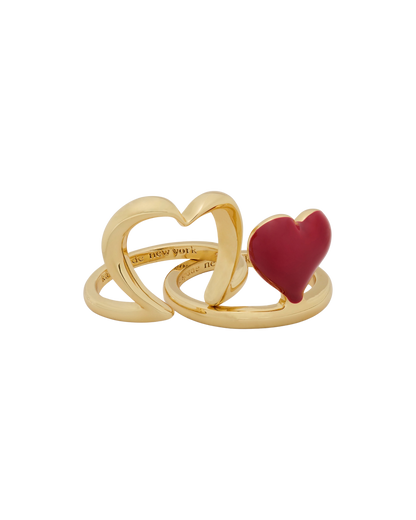 KN519-Amour Ring-Dark Scarlet