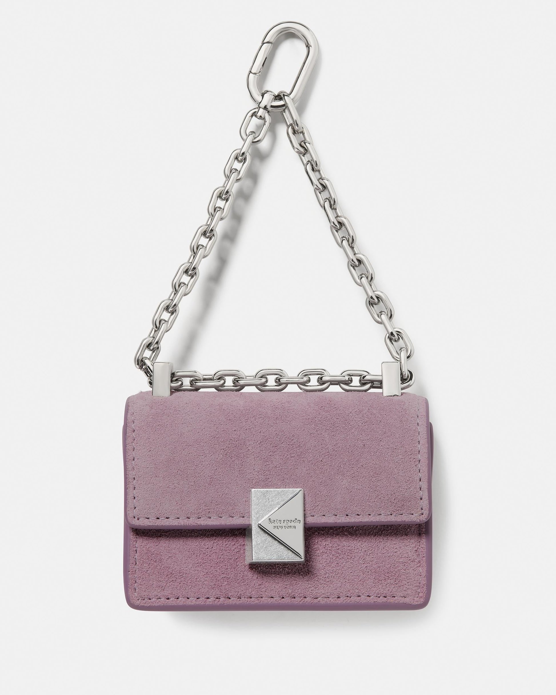KN834-Charmed Suede Nano Carryall Bag Charm-Market Purple
