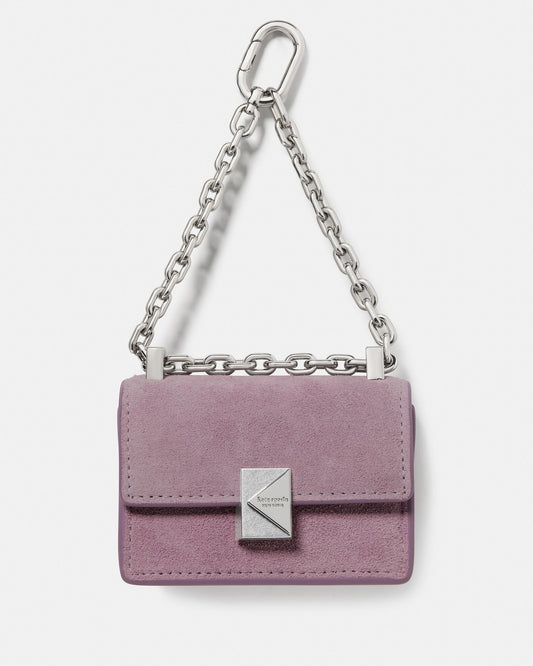 KN834-Charmed Suede Nano Carryall Bag Charm-Market Purple