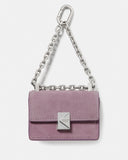 KN834-Charmed Suede Nano Carryall Bag Charm-Market Purple
