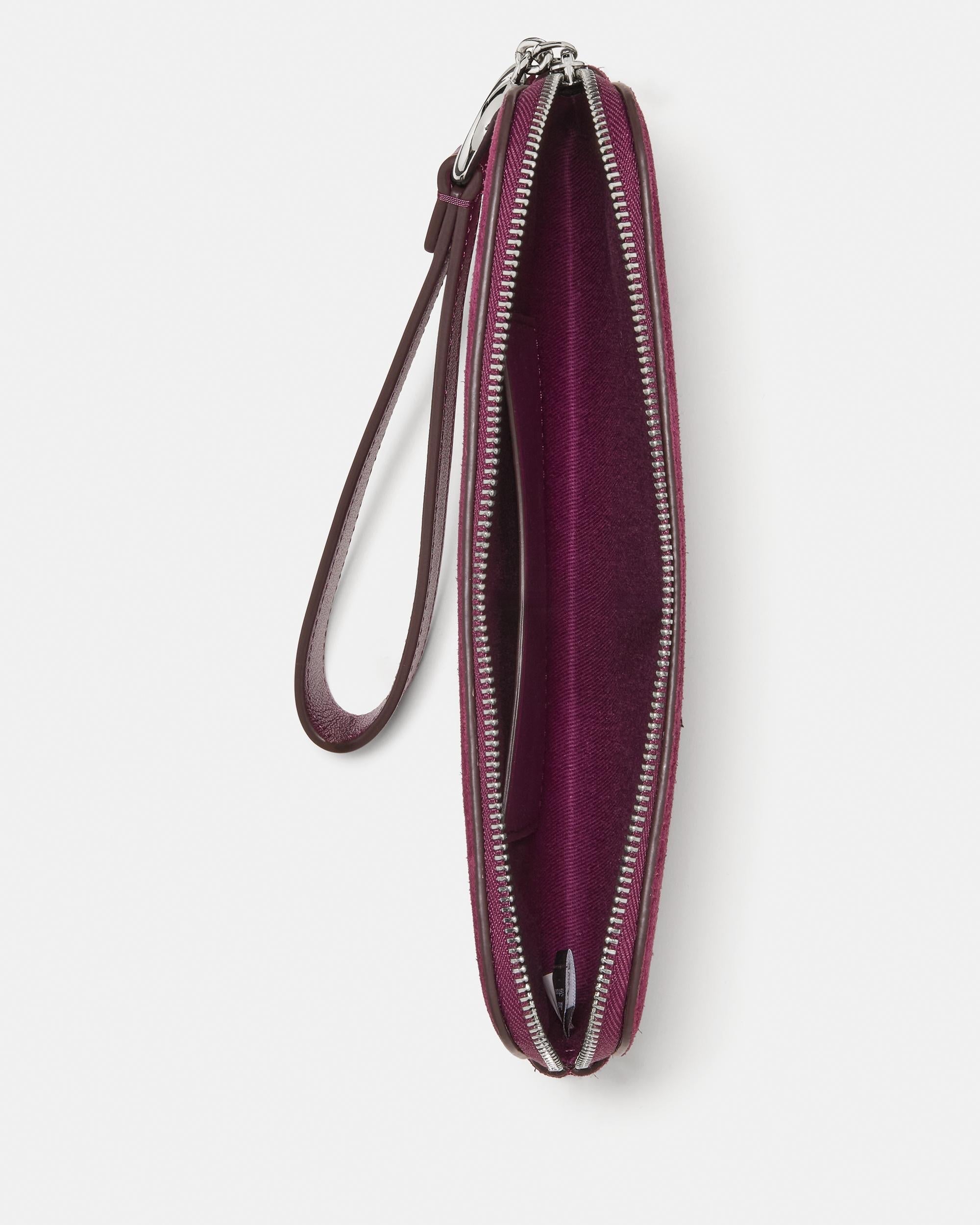 KN850-Halo Suede Wristlet-Purple Agate
