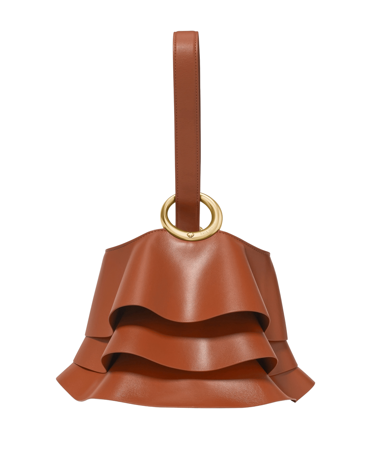 KN921-Halo Pleated Wave Leather Mini Bucket-Southwest Desert