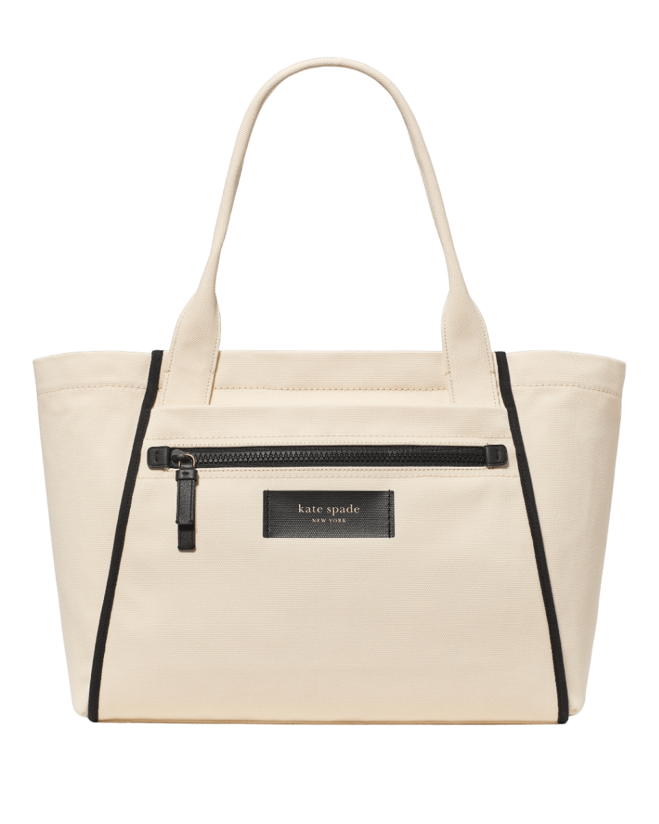 KN952-Dash Canvas Large Tote Bag-Natural
