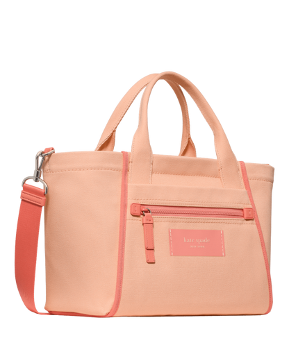 KN953-Dash Canvas Tote Bag-Light Cantaloupe