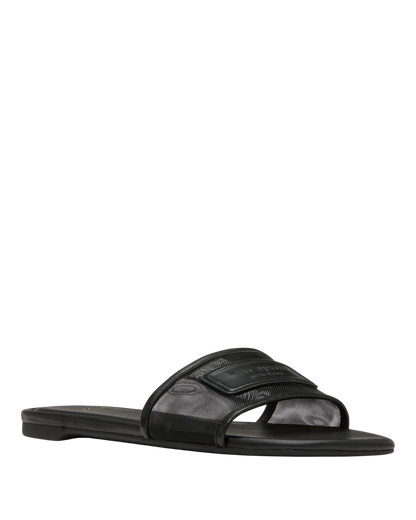 KO217-Breezy Mesh Slide Sandal-Black
