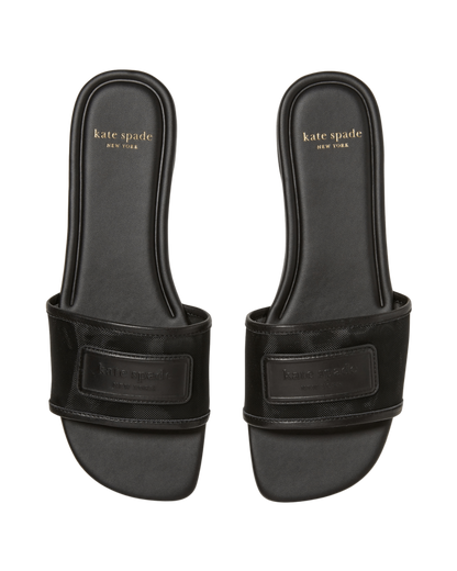 KO217-Breezy Mesh Slide Sandal-Black