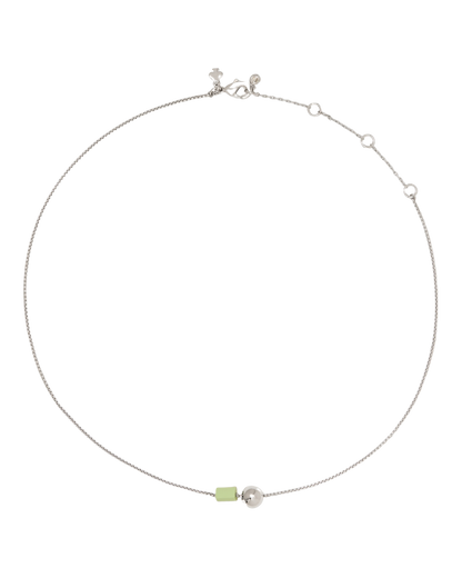 KO233-Geo Pop Pendant-Bosc Pear/Silver