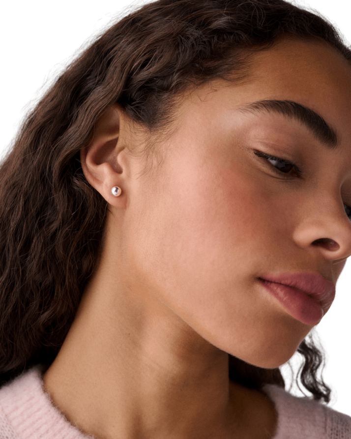 KO246-Geo Pop Asymmetrical Studs-Gold Silver