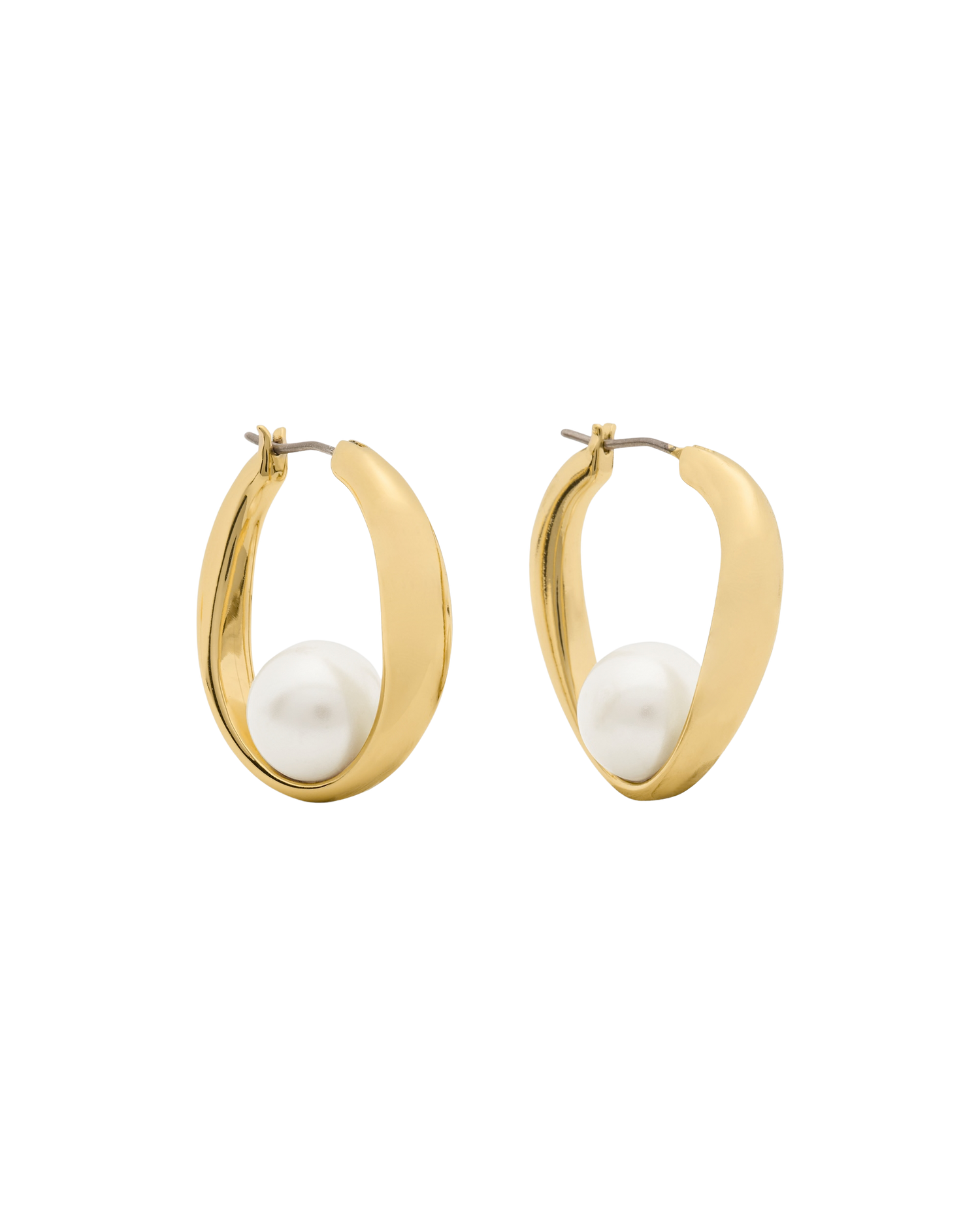 KO268-Harmony Hoops-Cream/Gold