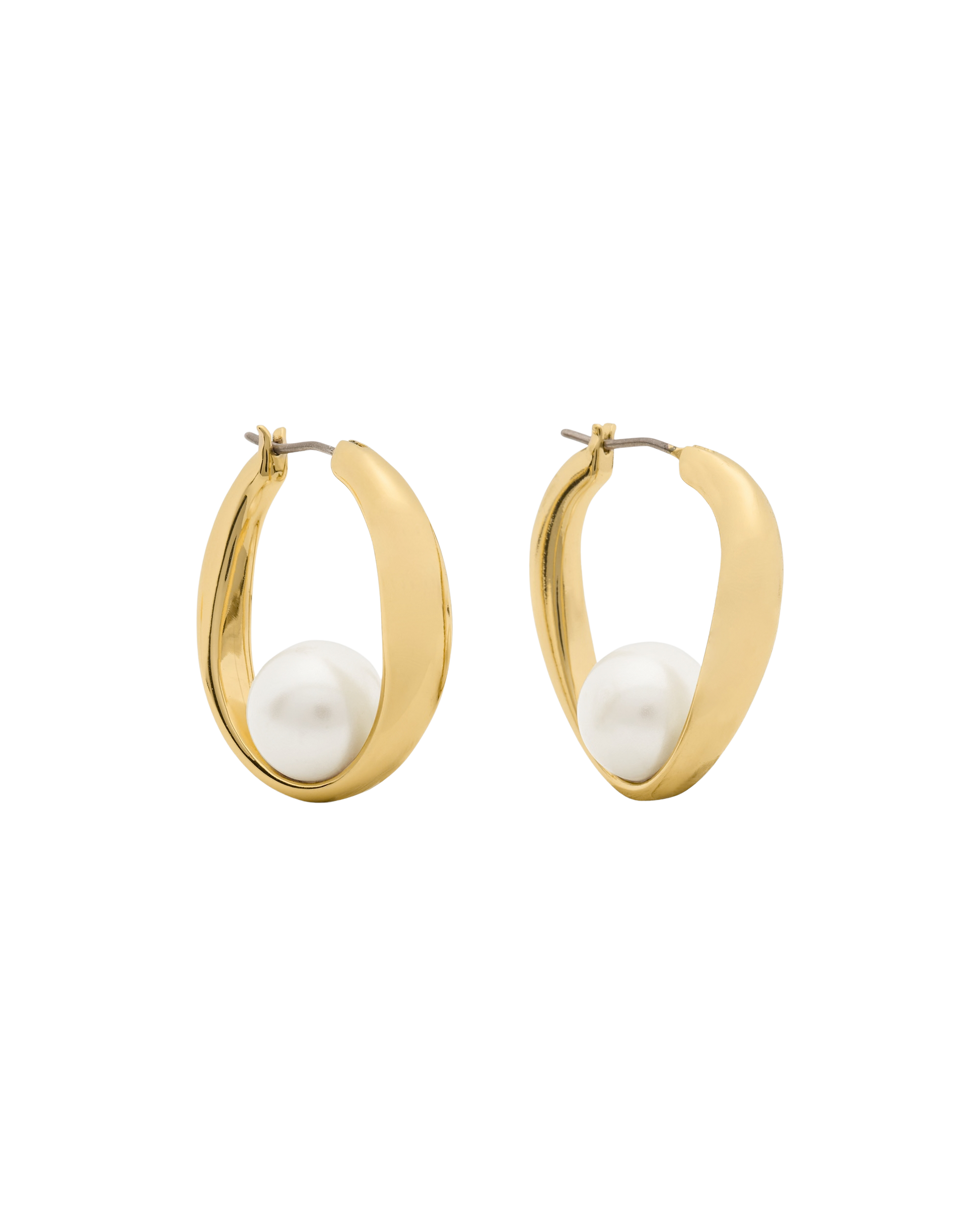KO268-Harmony Hoops-Cream/Gold
