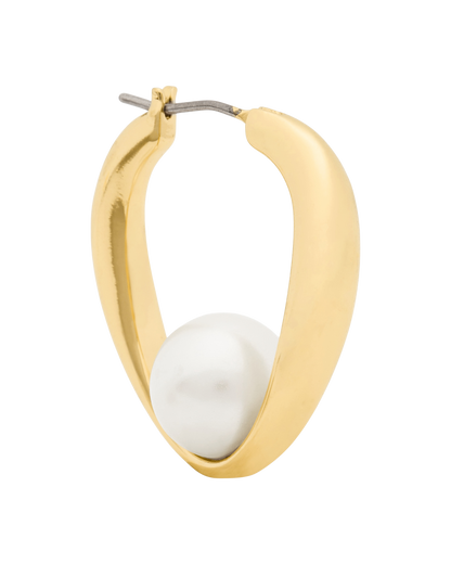 KO268-Harmony Hoops-Cream/Gold