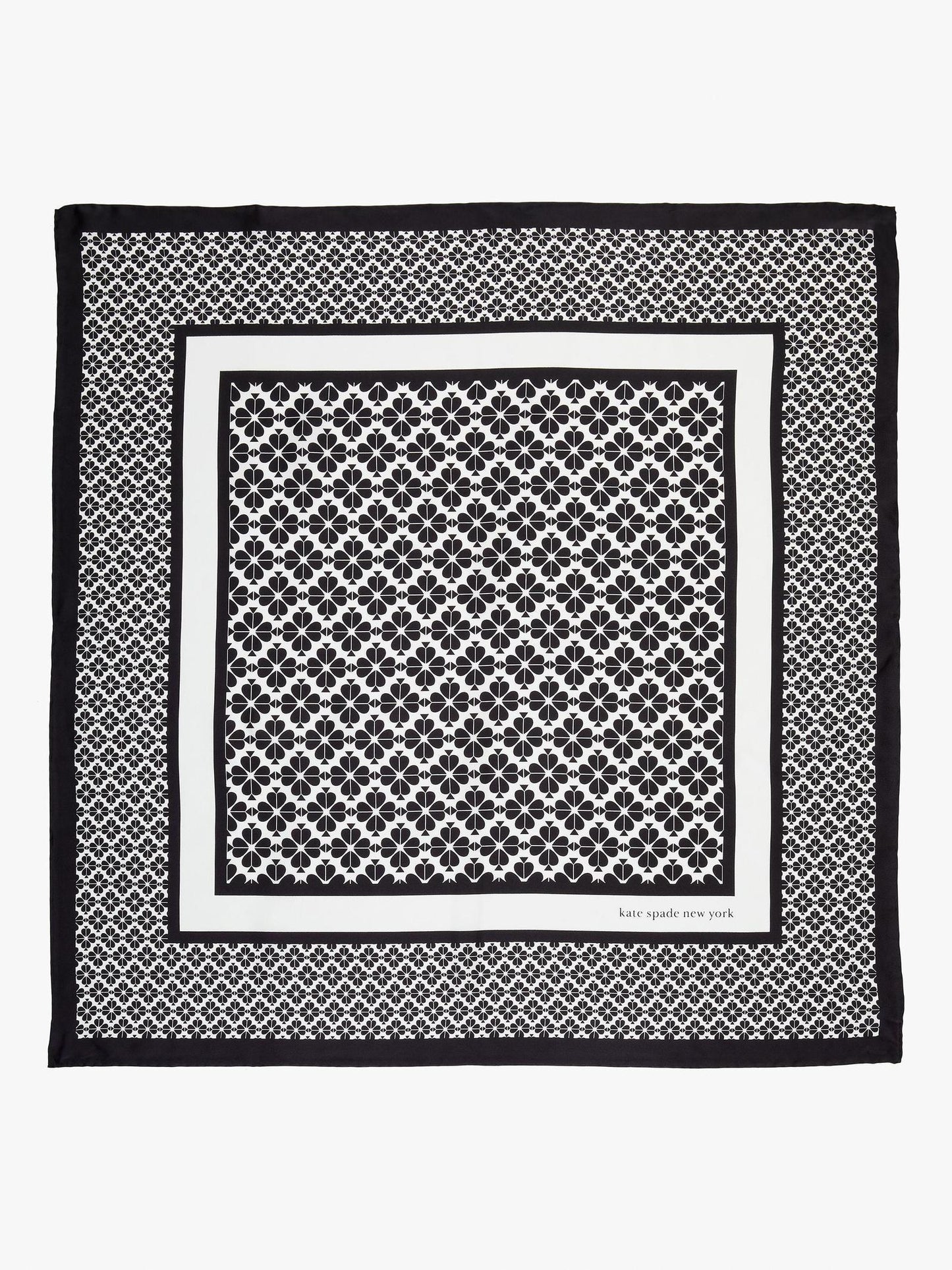 Spade Flower Silk Square