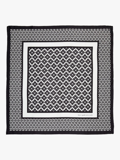 Spade Flower Silk Square