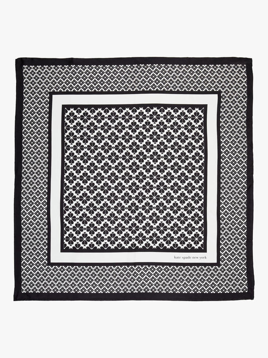 Spade Flower Silk Square