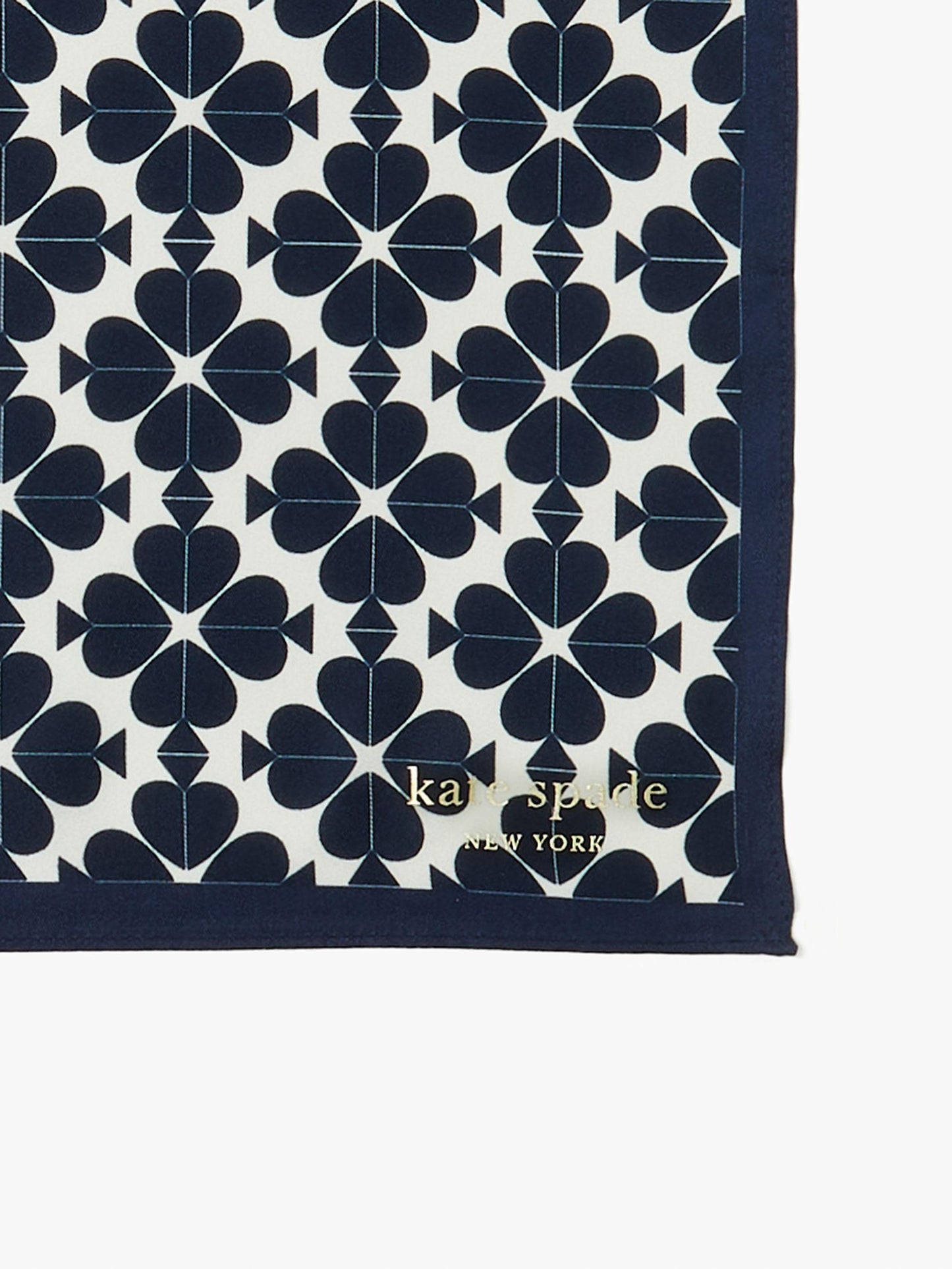 Spade Flower Stripe Silk Bandana