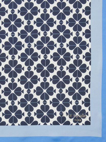 Spade Flower Silk Bandana